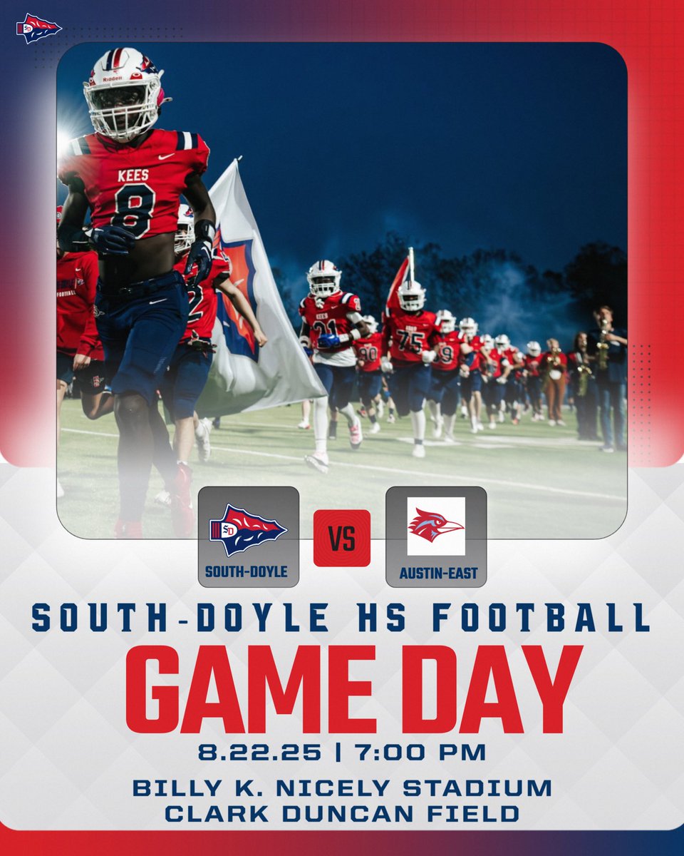 It’s Game Day! The season opener is finally here! Join us tonight as we take on Austin-East. Show up early, be loud, and let’s support our Cherokees under the Friday Night Lights in South Knoxville! 

 #BEAKEE #SouthoftheRiver #PURPOSE