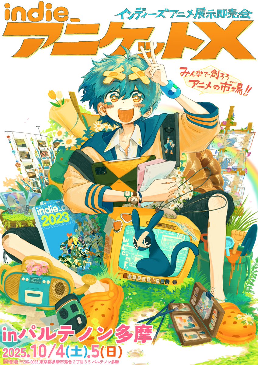 indie_anime (@indie_anime) on Twitter photo 展示即売会『インディーアニメマーケットX!』が開催決定📣
今年は総勢100名のクリエイターが大集合です📢
⚫︎チケットは【9月15日】販売開始予定🎟️
開催日:10月4日(土)・5日(日)
場所:パルテノン多摩
HP(詳細はこちら→):aniket.indieanimex.jp
イラスト10十10(<a href="/w_freedom_10/">10十10てんとてん</a> )
#indie_aniket 展示即売会『インディーアニメマーケットX!』が開催決定📣
今年は総勢100名のクリエイターが大集合です📢
⚫︎チケットは【9月15日】販売開始予定🎟️
開催日:10月4日(土)・5日(日)
場所:パルテノン多摩
HP(詳細はこちら→):aniket.indieanimex.jp
イラスト10十10(<a href="/w_freedom_10/">10十10てんとてん</a> )
#indie_aniket