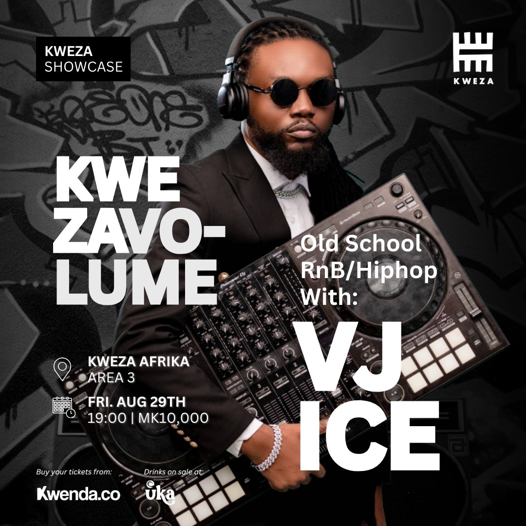 Old school never dies — it just gets louder. 🔥
Catch VJ ICE spinning the finest RnB &amp; Hip Hop this Friday at Kweza Afrika.
📍Area 3 | Aug 29 | 7PM | MK10k
#KwezaVolume #RnB #HipHop

kwenda.co/events/5ca5120…