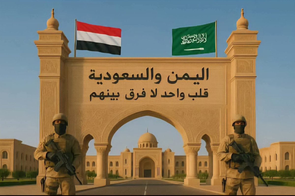 AAlzrmy1's tweet photo. اليمن والسعودية... ليسا دولتين متجاورتين، بل روح واحدة تسكن جسدين
نحن لا ننصر المملكة طمعًا في ، ولا نخوض المعارك لأجل مصالح زائلة
نحن نقف مع  لأن فيها الكعبة المشرفة، ومهبط #الوحي 
نصرتنا لها ليست خيارًا سياسيًا، بل عهدٌ في أعناقنا، وواجبٌ في ديننا، ووفاءٌ في دمنا. https://t.co/p1bXQeAqf8
