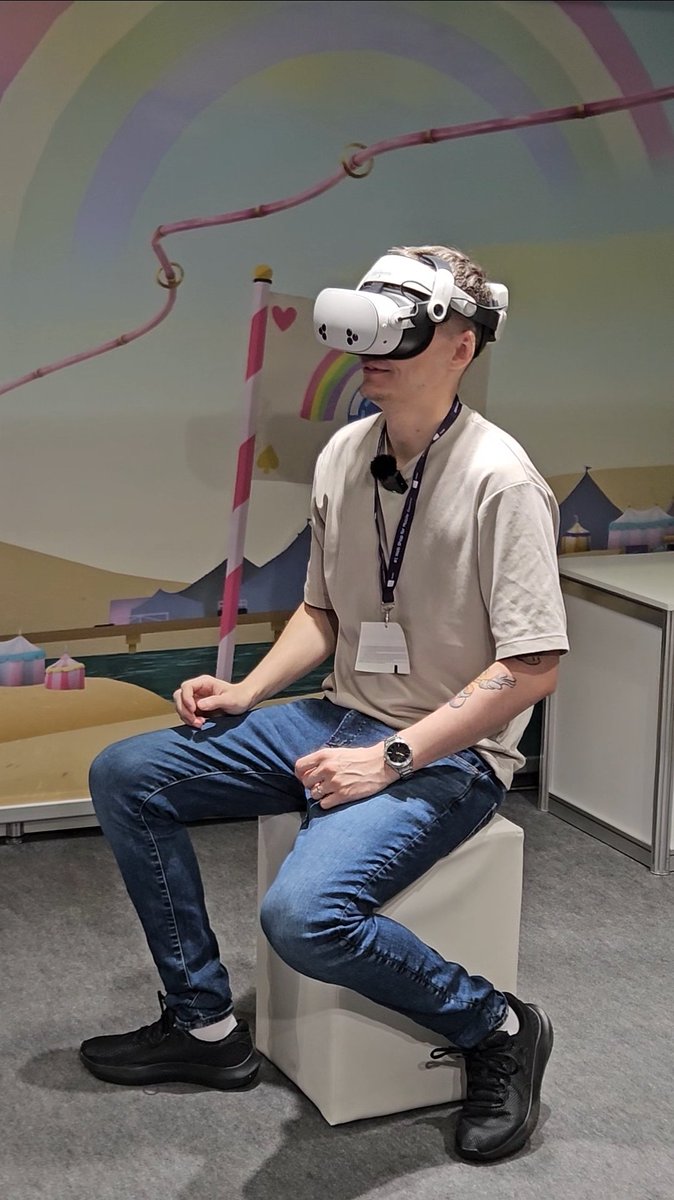 CadetGrumpyDuck's tweet image. Great to catch up with @OwlchemyLabs and try Dimensional Double Shifts new demo for New Joysey 😍 always fun to cause chaos on this game! 🤣🔥
@MetaQuestVR