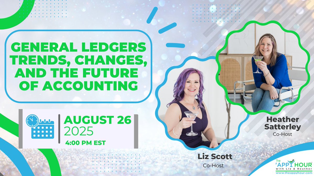 Next week! Join us on Tuesday, Aug 26 at 4:00 PM EST for a deep dive into how GLs are evolving—from automation to real-time insights. 📊

👉 Save your spot: loom.ly/DraaT1A

#TheAppyHour #AccountingTech #DigitalEfficiency #WorkflowMagic #GeneralLedger #FutureOfAccounting