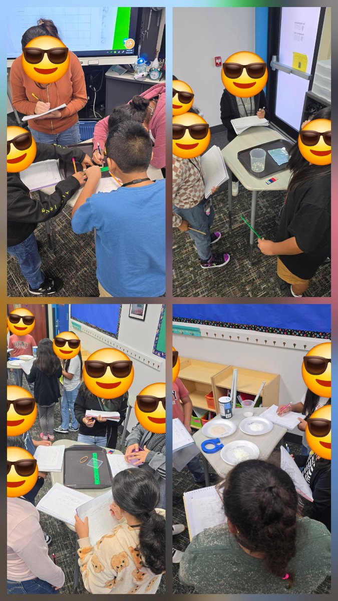 ProfesorRomo's tweet photo. 5th graders on the case 🕵️‍♂️🔍 Investigating the physical properties of everyday items —science detectives in action! #FutureScientists #HandsOnLearning @RGE_Rangers @FortBendISD https://t.co/mb5onfMSuw
