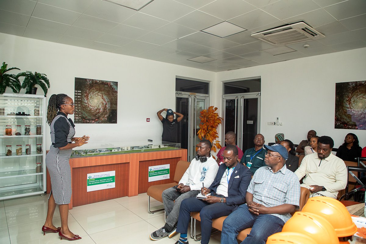 SWAOGH's tweet photo. Day 3 at #ISWAAfrica2025 started at Sewerage Systems Ghana Ltd. 💧
From fecal waste → biogas, charcoal &amp; reclaimed water 🌍✨
Sanitation is more than treatment — it’s a driver of the circular economy.
#Sanitation #CleanEnergy #CircularEconomy https://t.co/f5p21nooS4