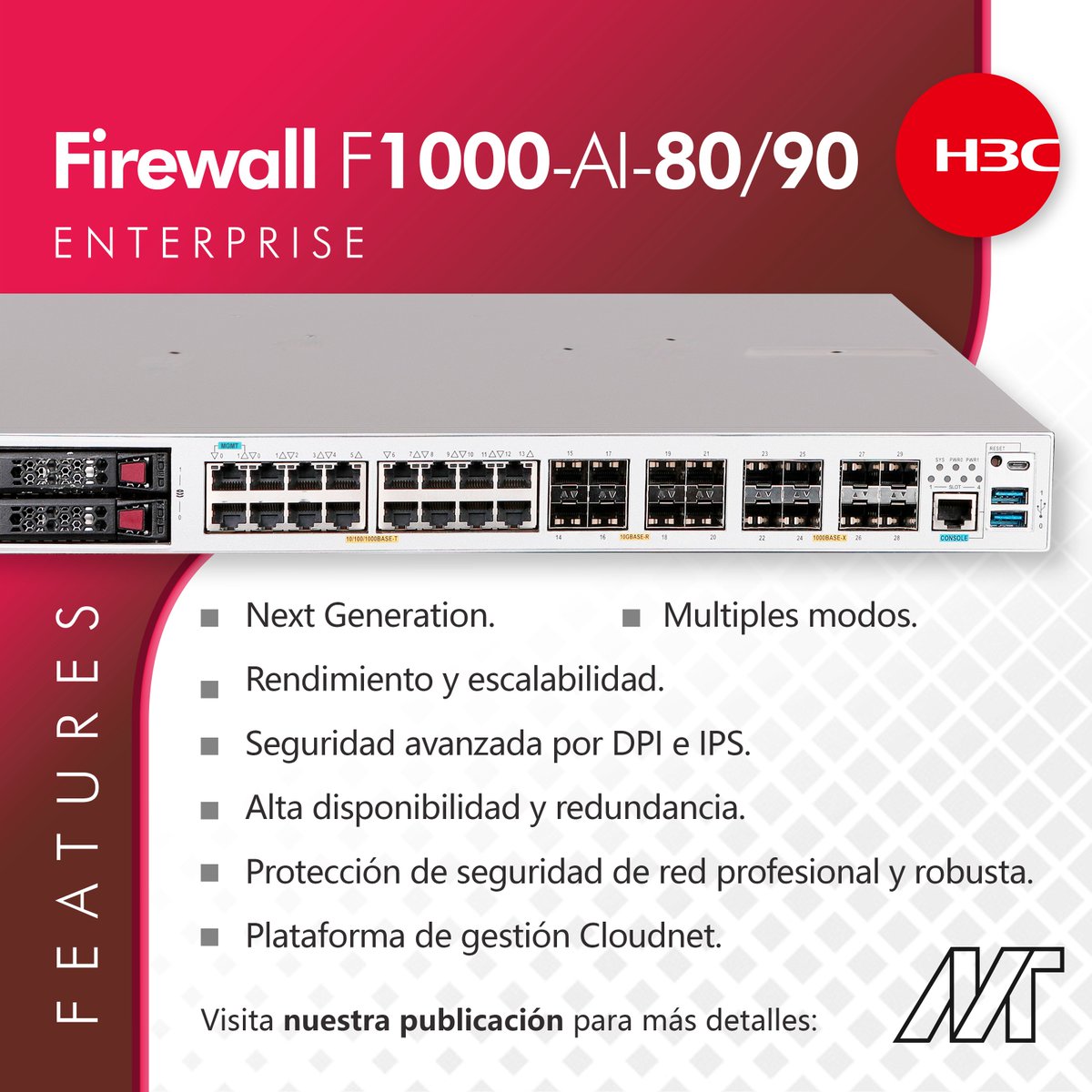 massivetechmx's tweet image. Descubre cómo los firewalls inteligentes H3C F1000-AI-80 y AI-90 transforman tu seguridad de red. Solicita una demo o cotización hoy mismo y protege tu infraestructura con potencia y flexibilidad.

@H3CGlobal 

#H3C #MassiveTech #H3CMassiveTech #firewall #seguridadinformatica