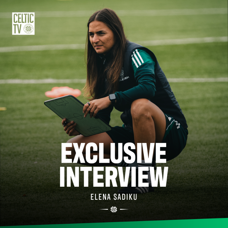 CelticFCWomen's tweet photo. 🆕 How new faces are settling in
👊 The hard work over last few weeks
🚌 Impressive victory in the capital
💚 Being back at home in front of the fans
➕ more

🎥 Watch our exclusive interview on YouTube as Elena Sadiku sat down to catch up ahead of our home return 📺⤵️