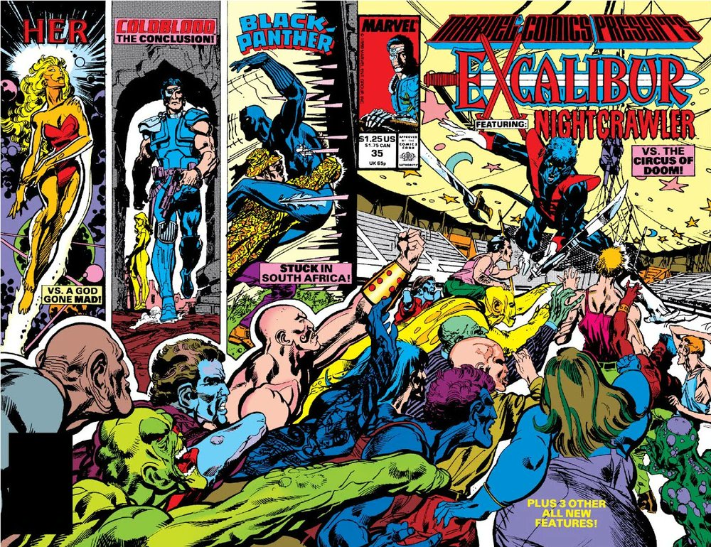 AustinGorton's tweet photo. 235 - Marvel Comics Presents #35 (8/22/1989)
All things considered, it's kinda surprising we haven't gotten more "Nightcrawler vs. evil circuses" stories.
Cover by Tom Grindberg. Interiors by various.
#XmenADay #XMen50 #xmen #Nightcrawler #MarvelComicsPresents https://t.co/HOS8Ik37Qp