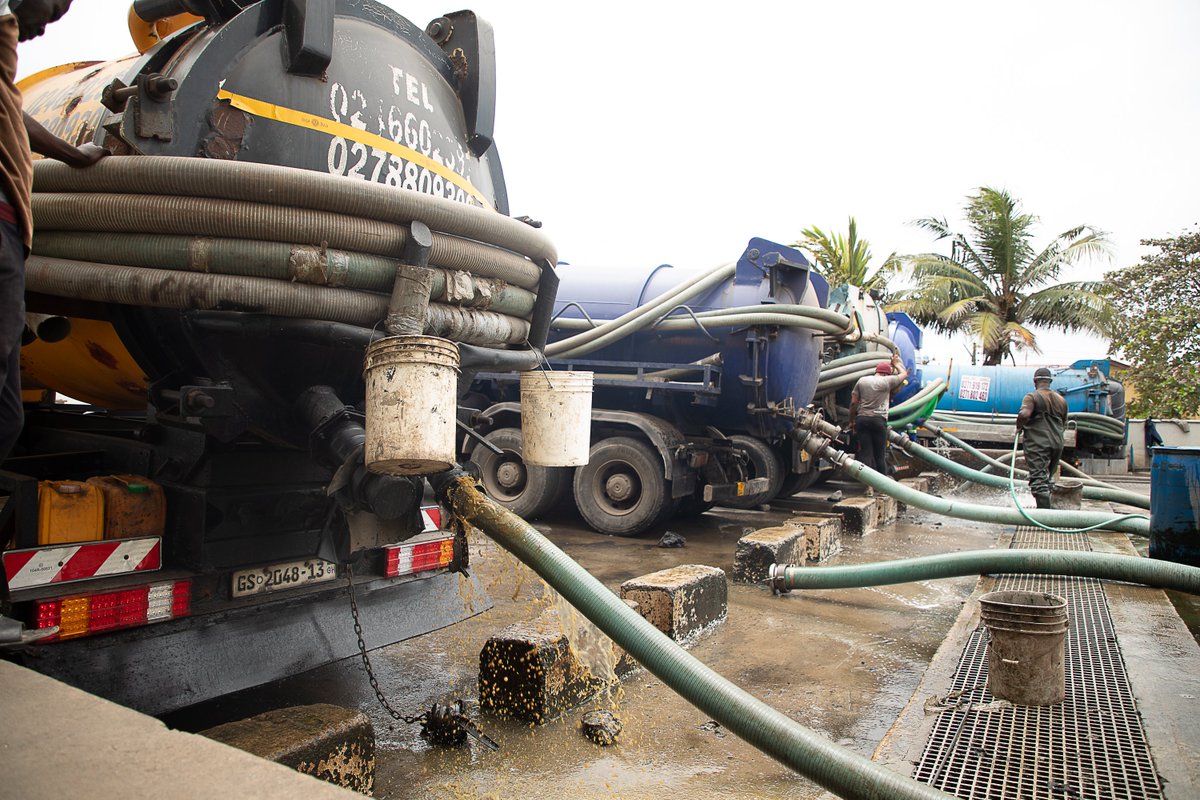 SWAOGH's tweet photo. Day 3 at #ISWAAfrica2025 started at Sewerage Systems Ghana Ltd. 💧
From fecal waste → biogas, charcoal &amp; reclaimed water 🌍✨
Sanitation is more than treatment — it’s a driver of the circular economy.
#Sanitation #CleanEnergy #CircularEconomy https://t.co/f5p21nooS4