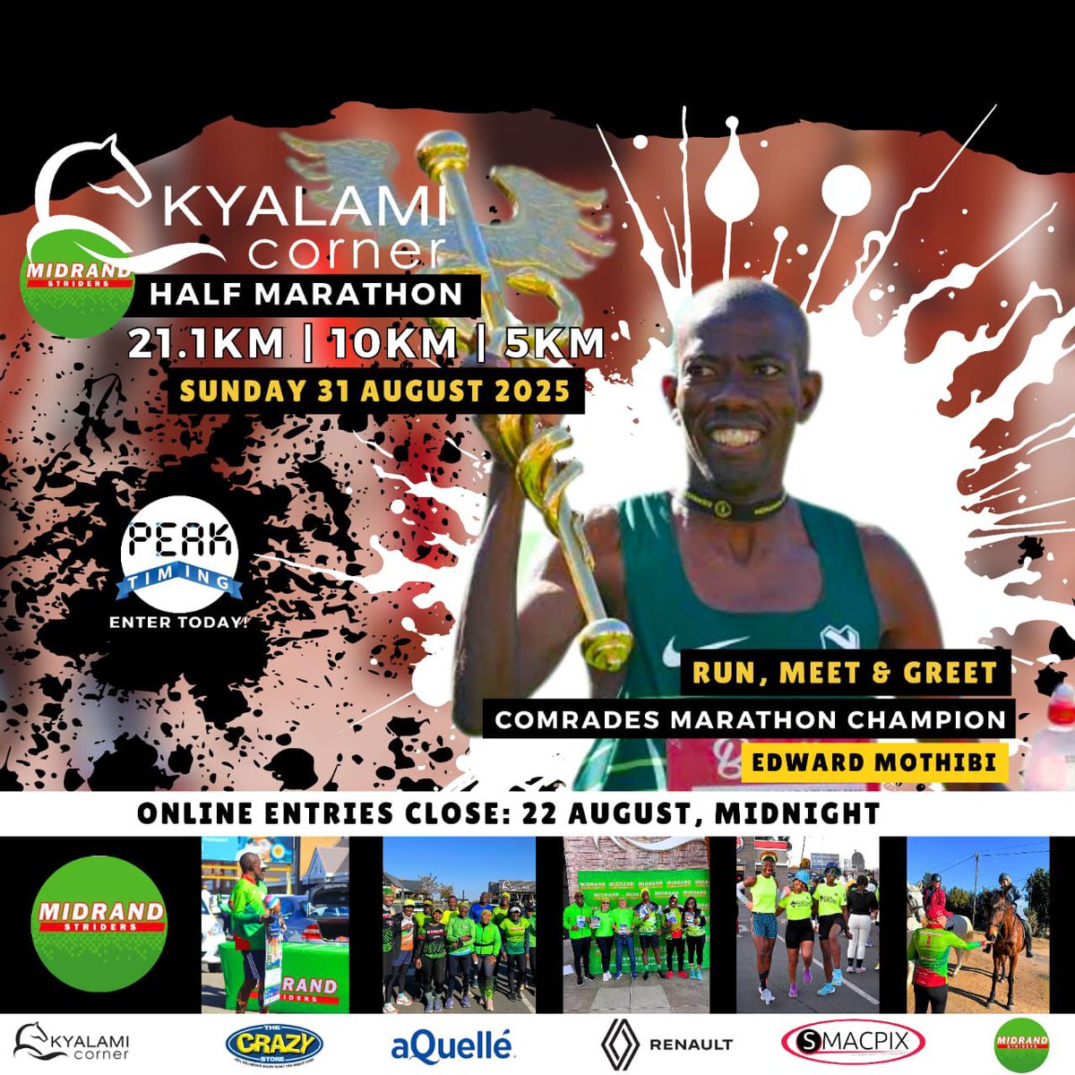 EdwardMothibi3's tweet photo. Come join run with us on the 31st August 2025
Bring your Family and Children there will be more Entertainment 
#ComradeChampion
#MorenaTeteDijana
#MothibiEdwward
@midrandstriders https://t.co/TbwoW7ny0R