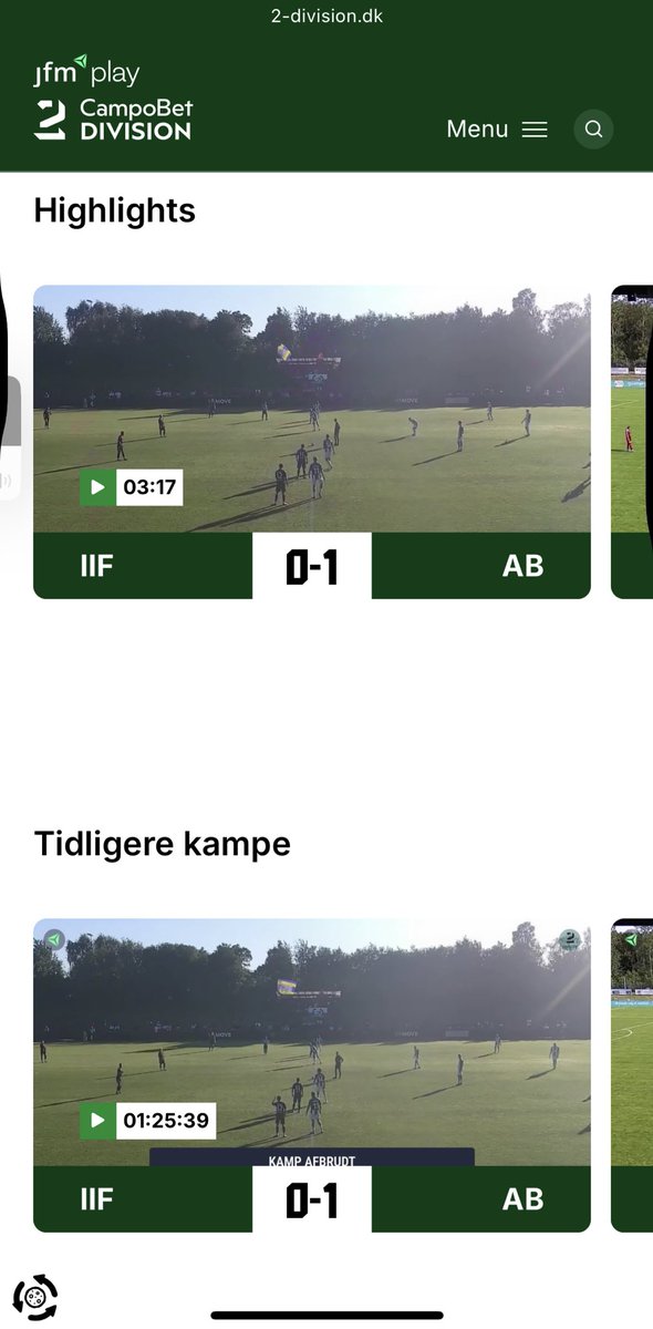 デンマークの3部リーグは会員登録すれば無料でハイライトもフルマッチも観れるので、北欧の下部リーグから自分だけの掘り出し物見つけたい！という方はぜひ

2-division.dk/highlights