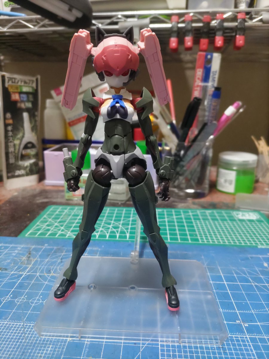 gaohobby4's tweet photo. アチェルビーさんをもっとメカ娘にしようとしたら顔以外アチェルビーじゃなくなってしまった https://t.co/Pad2a3rWqX