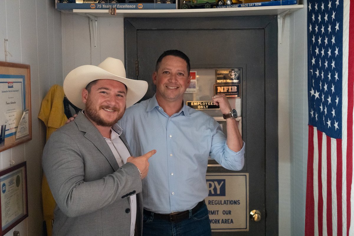 #RESULTS✅: Local businesses power our communities. 🇺🇸

Recently, I visited Powers Auto Service &amp; Repair in Alpine. Advancing policies that support our business owners and allow them to operate and grow their businesses is ALWAYS top of mind. The #OBBB will make the 20% tax