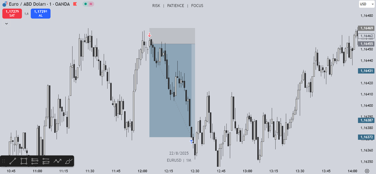 Kazanç tesadüf olabilir, sürdürülebilirlik asla..
#EURUSD #forextrading #orderflow