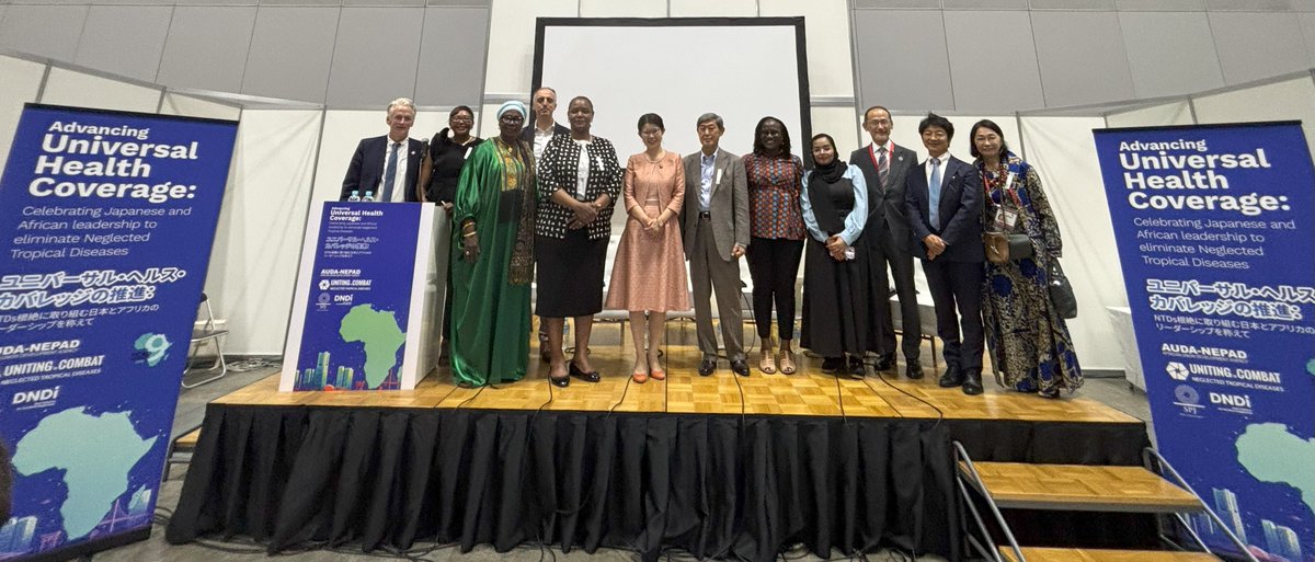 🌍 At TICAD9 in Yokohama, African and Japanese leaders united to accelerate progress on neglected tropical diseases (NTDs). With over 1.5B people affected globally—most in Africa—this high-level event spotlighted the urgent need for action. #BeatNTDs #TICAD9 #UHC