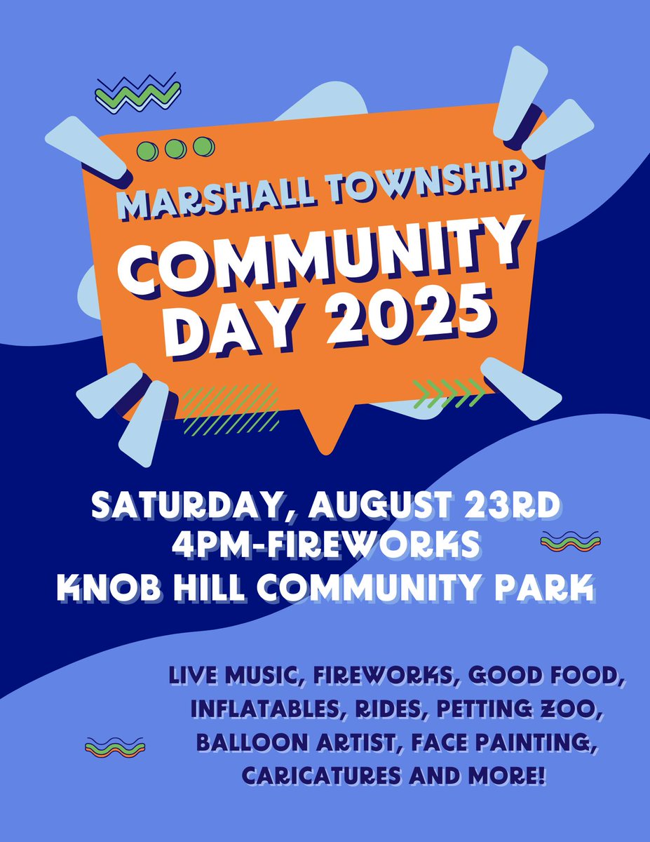 We hope you can join us at Marshall Township Community Day Saturday, August 23. We will be pouring our finest Full Pint beers for the community we call home! This is such a great event and we can't wait to be a part of it!