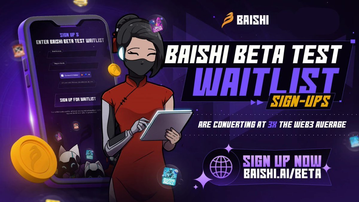 Daan618crypto's tweet photo. With the $ALTS breaking out nicely, I keep watching the developments of @playbaishi ($BAISHI) from close as their TGE is approaching 👀 

So What Was $Baishi Again? ℹ️
Powered by $SEI, PlayBaishi is a gaming + AI project built on the SEI blockchain. It’s creating AI agents that can interact in games, assist players, and power new gaming experiences and reward you $BAISHI tokens. 

What Campaigns Are Going on At This Moment?
1. The beta testers program: https://t.co/MGncEX31gi
(You can become a betatester and earn rewards by signing up using my referral code: Daan618)
2. Their https://t.co/ULNOBuHXfi campaign: https://t.co/eZIqPp2b4O
(In total there is 50.000$ worth of $BAISHI to share!)

When is the TGE?📅 
They would be launching this week but managed to lock in a final launchpad just before launch. This flash sale on that launchpad will take place next week and right after that the TGE will happen.

Personally I am invested and fully locked-in as I think this one might be a banger with such a low IMC and FDV at launch!🔥🧨