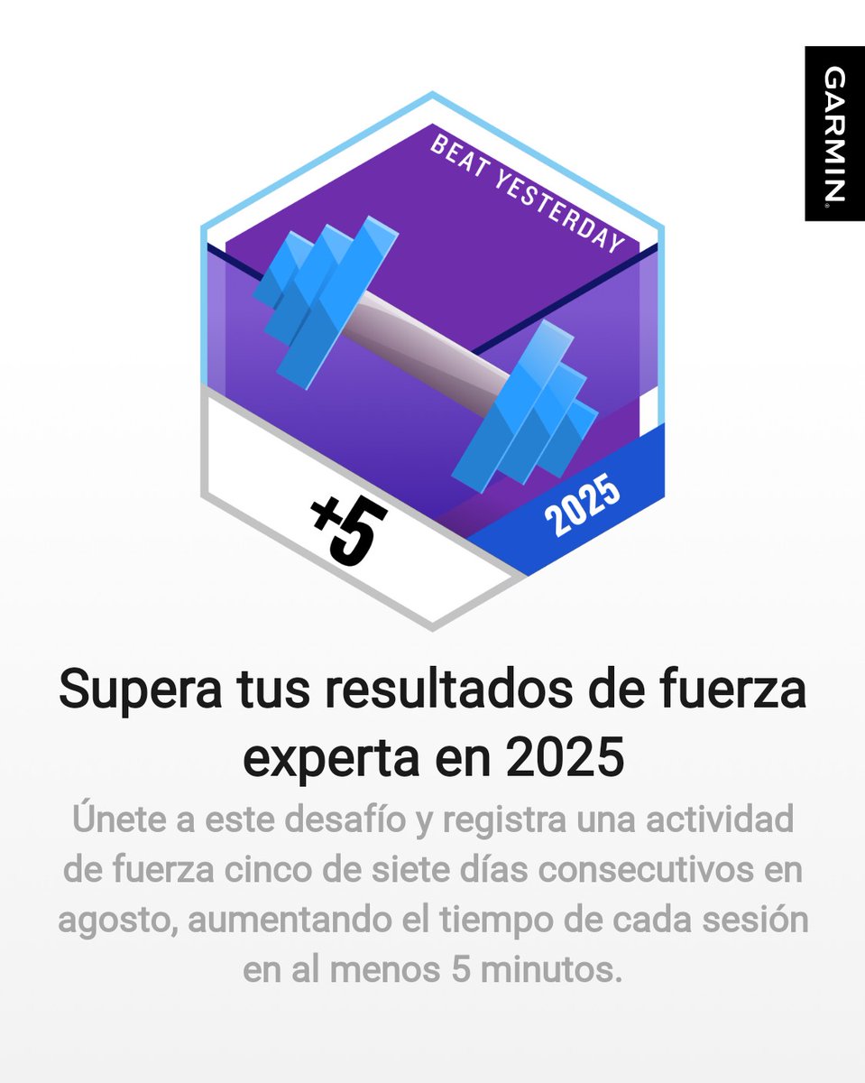 He ganado una medalla en Garmin Connect. #garmin #beatyesterday