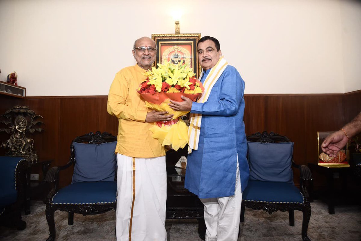 BJP (@bjp4india) on Twitter photo The Governor of Maharashtra and the Vice-Presidential candidate of the NDA, Shri C.P. Radhakrishnan, met Shri <a href="/nitin_gadkari/">Nitin Gadkari</a>, Union Minister and former BJP President. The Governor of Maharashtra and the Vice-Presidential candidate of the NDA, Shri C.P. Radhakrishnan, met Shri <a href="/nitin_gadkari/">Nitin Gadkari</a>, Union Minister and former BJP President.