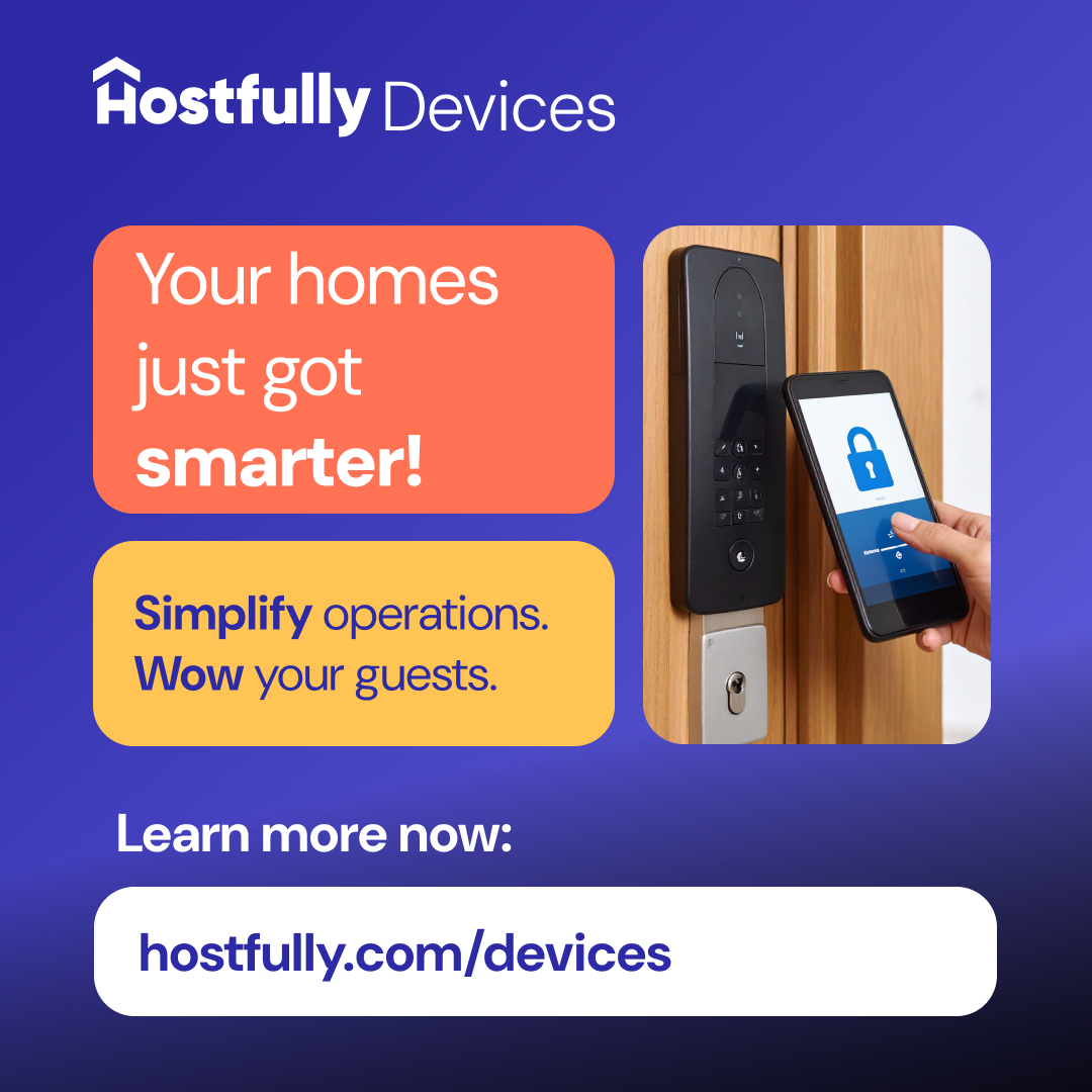 hostfully's tweet image. Automated guest access + remote control of locks, lights, thermostats &amp;amp; more all inside your Hostfully account.
Meet Hostfully Devices:
hostfully.com/pmp-features/h… 
#SmartHosting #VacationRentalTech