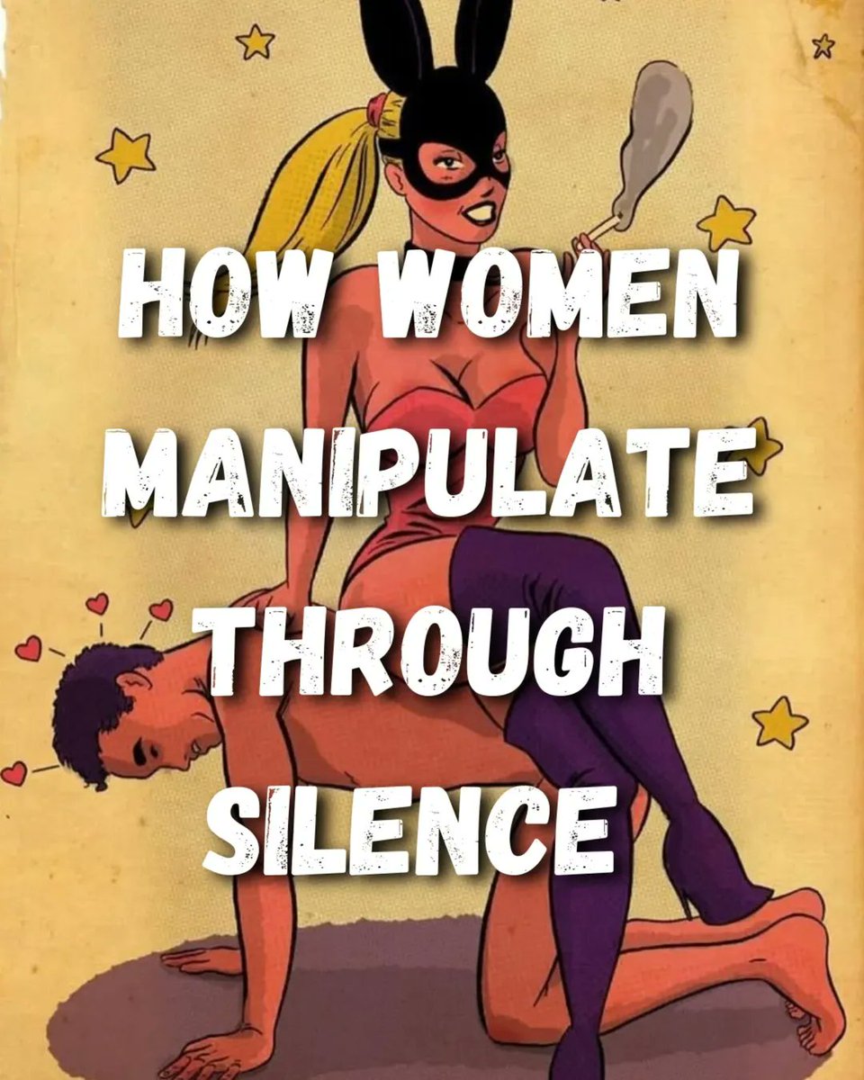 Women don’t manipulate with words - they do it with silence, EMOTIONS, and mind games.

If you don’t learn their TACTICS, you’ll always be under their control.

THREAD🧵