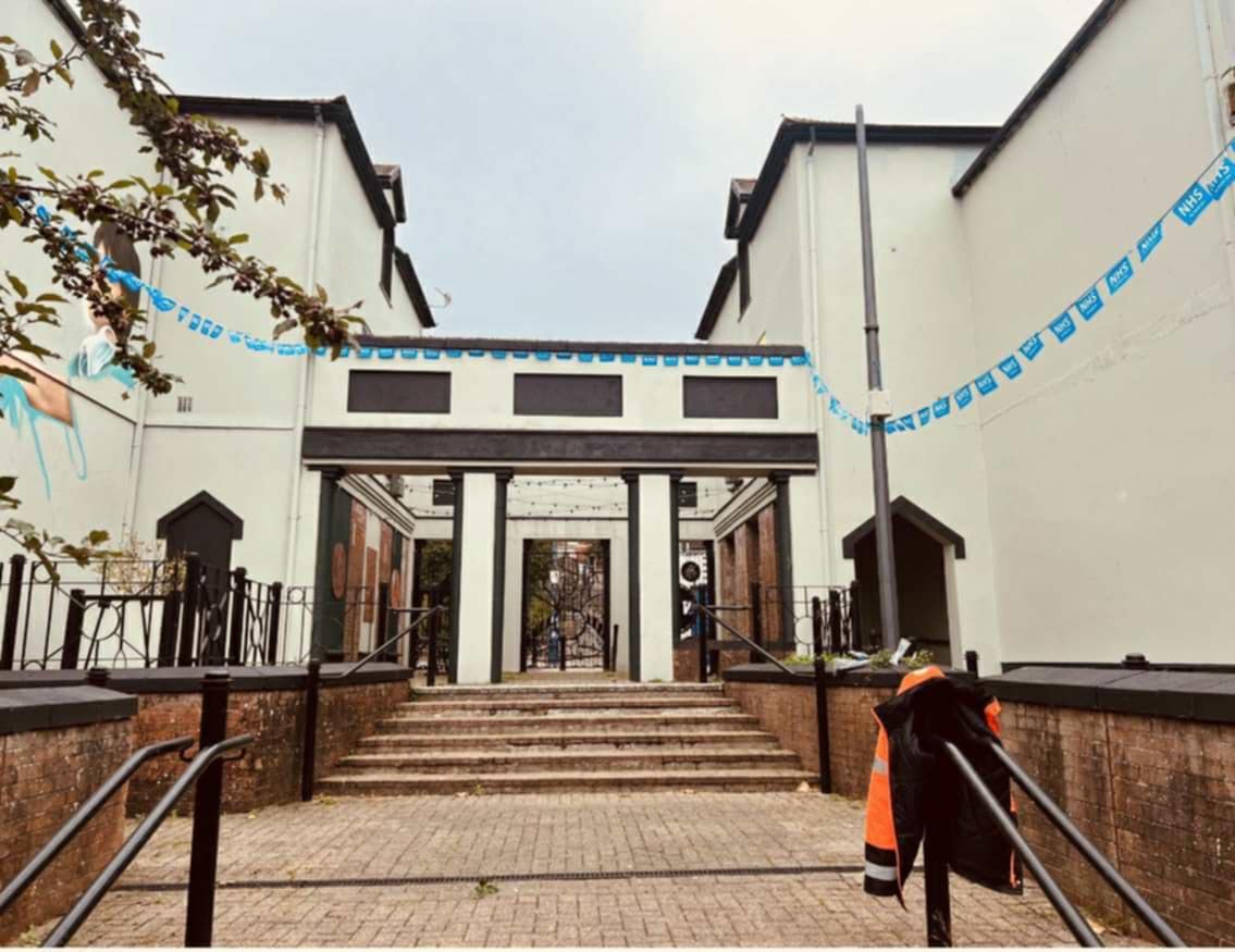 Tredegar Town Council would like to thank and congratulate Karen Williams,  BGCBC Town Centre Regeneration Team, for the work done on the Walkway area in town. Well done.