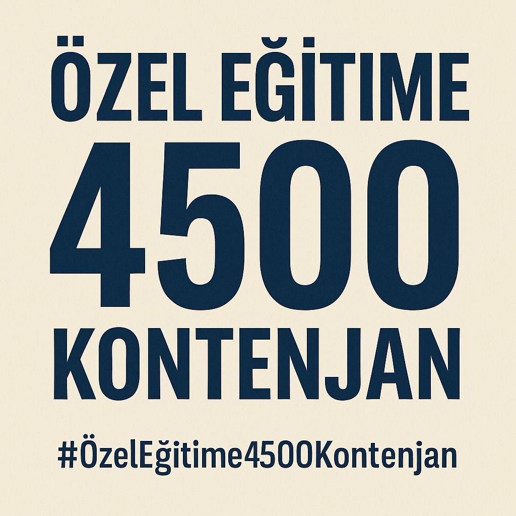 Mustafaauckan's tweet photo. Özel eğitim için 4500 kontanjan şart.
@Yusuf__Tekin @cftcblnt @tcmeb @yilmaznazif @mebpgm @turkegitimsen
@talipgeylan06 @orhankutuk41 @ckocakaplan #OzelEgitime4500Sart https://t.co/GXrKuQZOUY