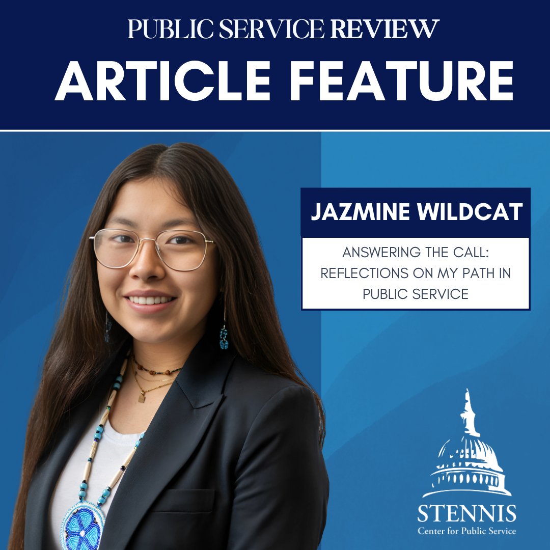 PSR Feature: “Answering the Call” by Jazmine Wildcat (Northern Arapaho) — from Wind River to Capitol Hill, she’s building a future in public health &amp; policy to uplift Indigenous voices.

Read more in Public Service Review.

#PublicServiceReview