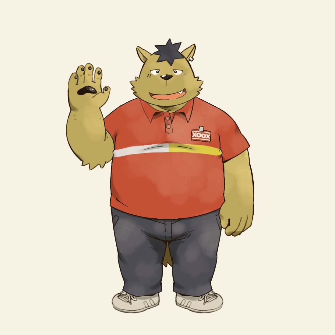 Tarozato's tweet photo. He looks so cute in his working outfit~~ https://t.co/z2eXF75TY2