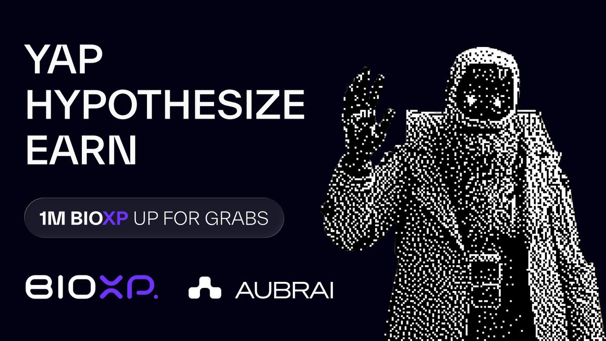 VitaDAO ๐ (@vita_dao) on Twitter photo ๐พ 1M BioXP Boost for Generating <a href="/Aubrai_/">Aubrai</a> Hypotheses ๐พ
Aubrai, the first decentralized scientific agent for longevity research, is initializing.
Co-developed by <a href="/vita_dao/">VitaDAO ๐</a> & <a href="/BioProtocol/">Bio Protocol</a>
Feed his intelligence. Generate hypotheses. Win BioXP.
How to Participate โ๏ธ
โข Tag ๐พ 1M BioXP Boost for Generating <a href="/Aubrai_/">Aubrai</a> Hypotheses ๐พ
Aubrai, the first decentralized scientific agent for longevity research, is initializing.
Co-developed by <a href="/vita_dao/">VitaDAO ๐</a> & <a href="/BioProtocol/">Bio Protocol</a>
Feed his intelligence. Generate hypotheses. Win BioXP.
How to Participate โ๏ธ
โข Tag
