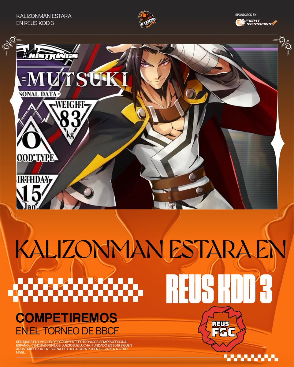 🏆 #BBCF 🏆

¡Este finde no se para! 🎮🎮

El sábado, contaremos también con <a href="/Kalizonman/">RKS | Kalizón FGC (La ducha son los padres)</a> dándolo todo en la tercera quedada de <a href="/ReusFGC/">ReusFGC</a> y compitiendo en el torneo que organizan 🔥🔥

¡A por todas Kalizon! 🙌🏼🙌🏼

#JUSTKINGS🦁👑