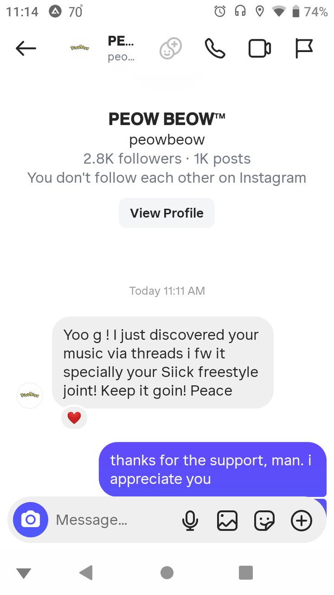 This has been an awesome week for me. From connecting with <a href="/CrookedIntriago/">Crook 🏴🏳️🏴</a>'s brothers to connecting with M Hunt to this. This week couldn't have been any better.