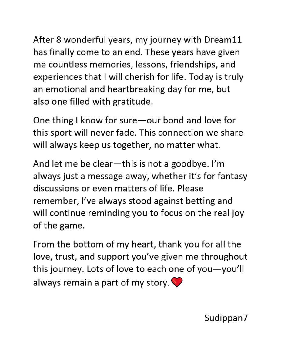 Thank You All 🤝❤️
#Dream11