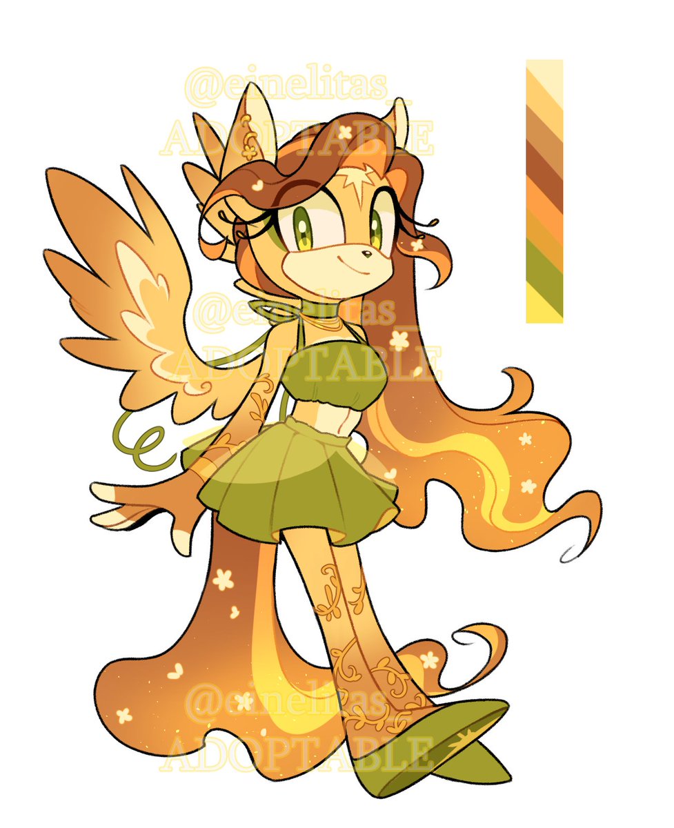 einelitas_'s tweet image. Sunny Pegasus adoptable 🌿☀️

auction below 🔽 
#sonicadopts