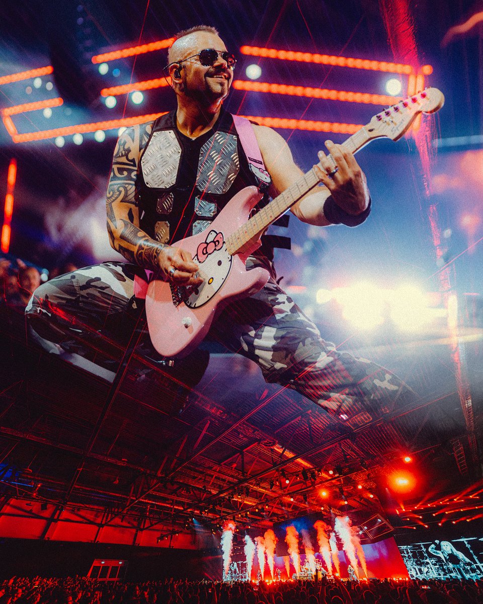 sabaton's tweet photo. Last night was ELECTRIC! ⚡ A massive thank you to the crowd at gamescom 2025! 🙏 You brought the energy and showed us once again how powerful the gaming community is when it comes together. We’ve always believed that heavy metal and video games go hand in hand, so playing live for you at this event was an absolute honour. Huge thanks to @wargaming_net  for making it all possible! 🤘
📸 Jens De Vos
#sabaton #livemusic #livemetal #gamescom #gamescom2025 #metal #heavymetal #rock