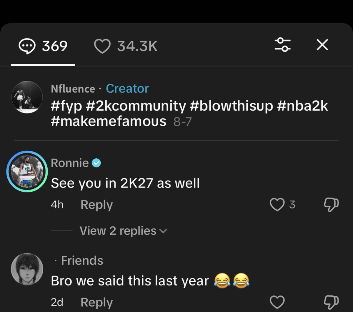 Why this man <a href="/Ronnie2K/">Ronnie 2K 2K26</a> in my comments tryna troll😂😂
