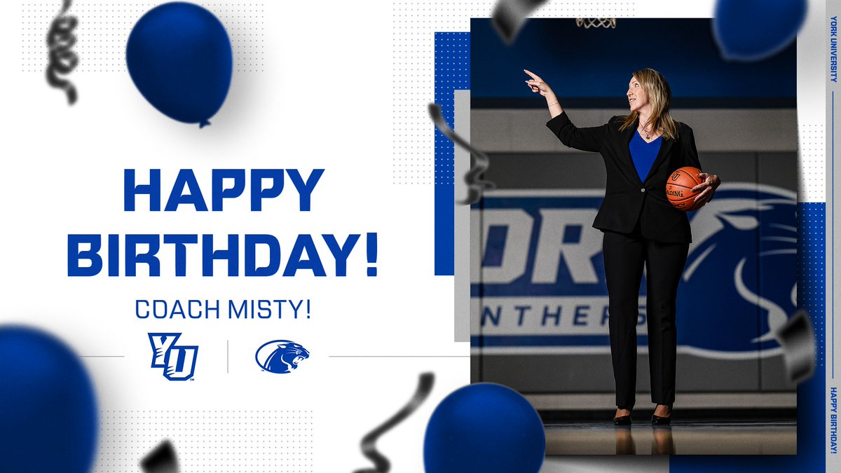 York University WBB (@yupantherswbb) on Twitter photo HAPPY BIRTHDAY to our Coach Misty! We are blessed to have you in our program and glad you continue to radiate kindness and compassion to the team! Enjoy your special day! #birthdaygirl HAPPY BIRTHDAY to our Coach Misty! We are blessed to have you in our program and glad you continue to radiate kindness and compassion to the team! Enjoy your special day! #birthdaygirl