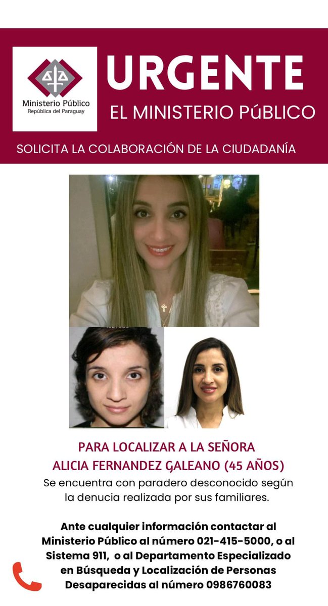 MinPublicoPy's tweet image. Solicitan colaboración ciudadana para localizar a mujer con paradero desconocido
facebook.com/FiscaliaParagu…