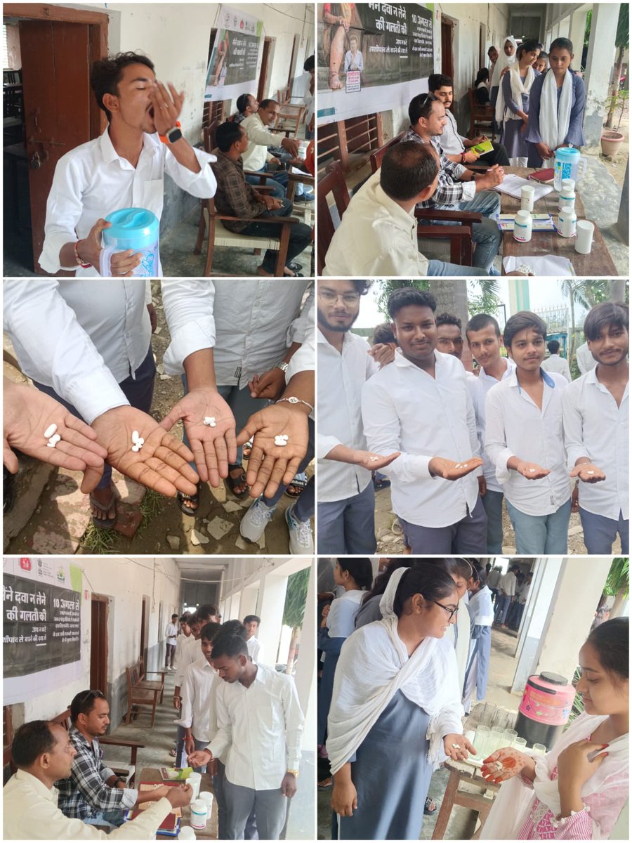 In Bhabhanjot block, Gonda district, it is being ensured that timely delivery of medicines in affected areas is done so that no one misses the annual anti-Lymphatic Filariasis dose under the Mass Drug Administration (MDA). As part of this campaign, 885 students took the medicine.