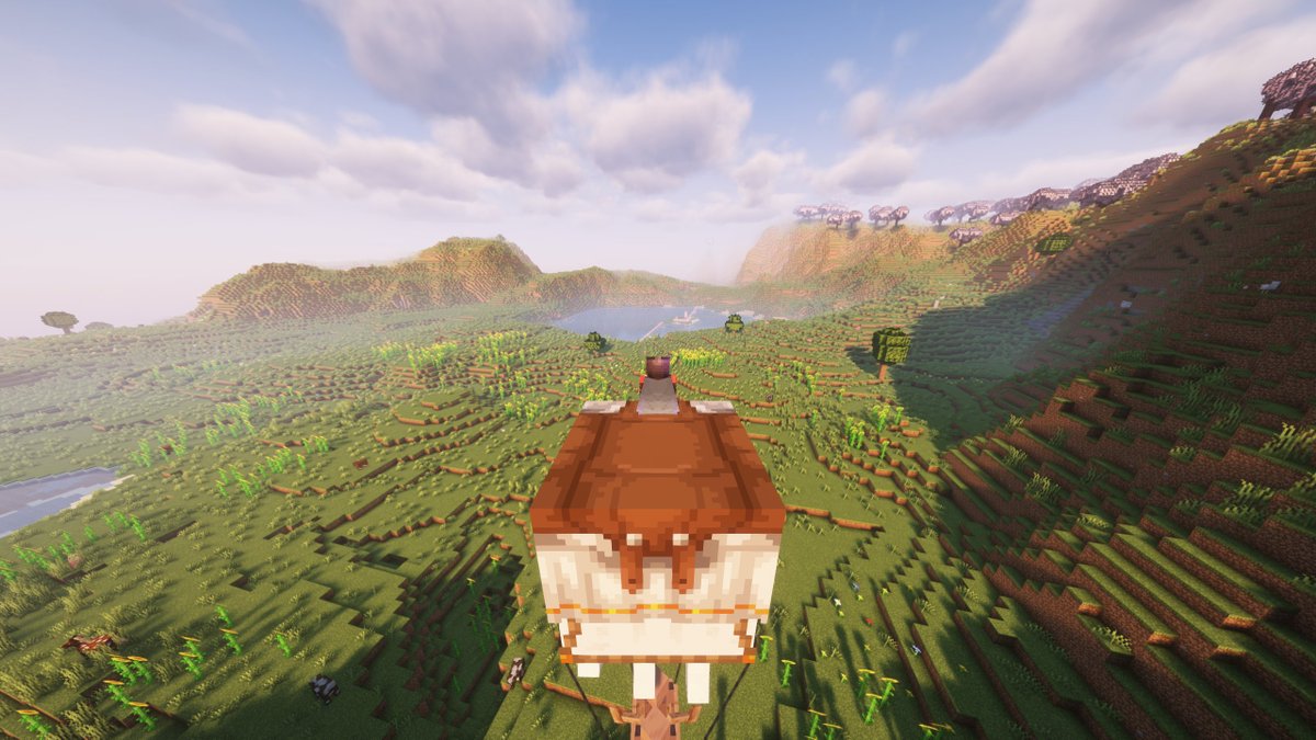 IHateDS3's tweet image. القاست السعيد أفضل طريقة لنقل الحيوانات والقرويين 

#MinecraftJava
