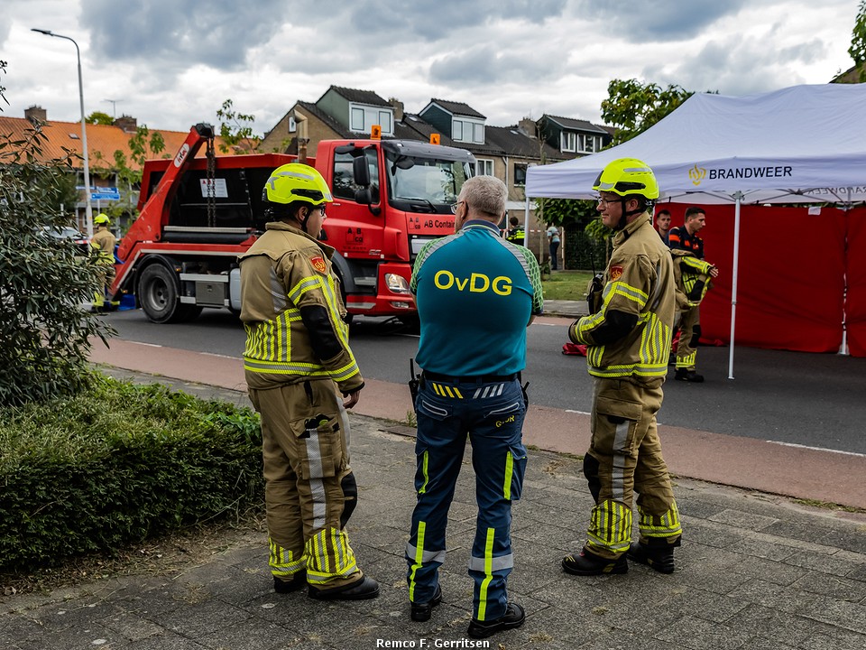 Verkeersongeval tussen fietser en vrachtwagen