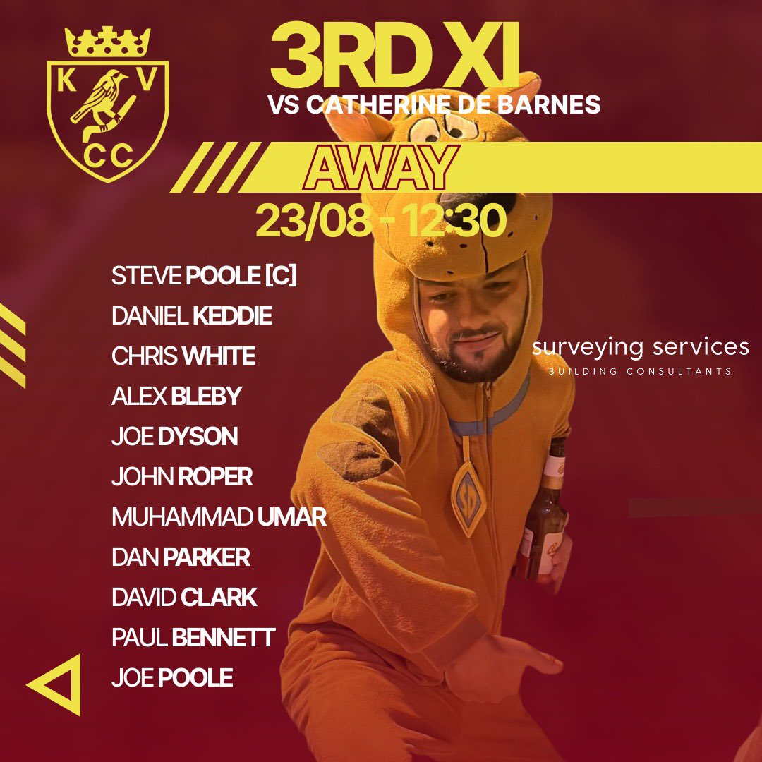 Your Robins for this Weekend!

#teamsheets