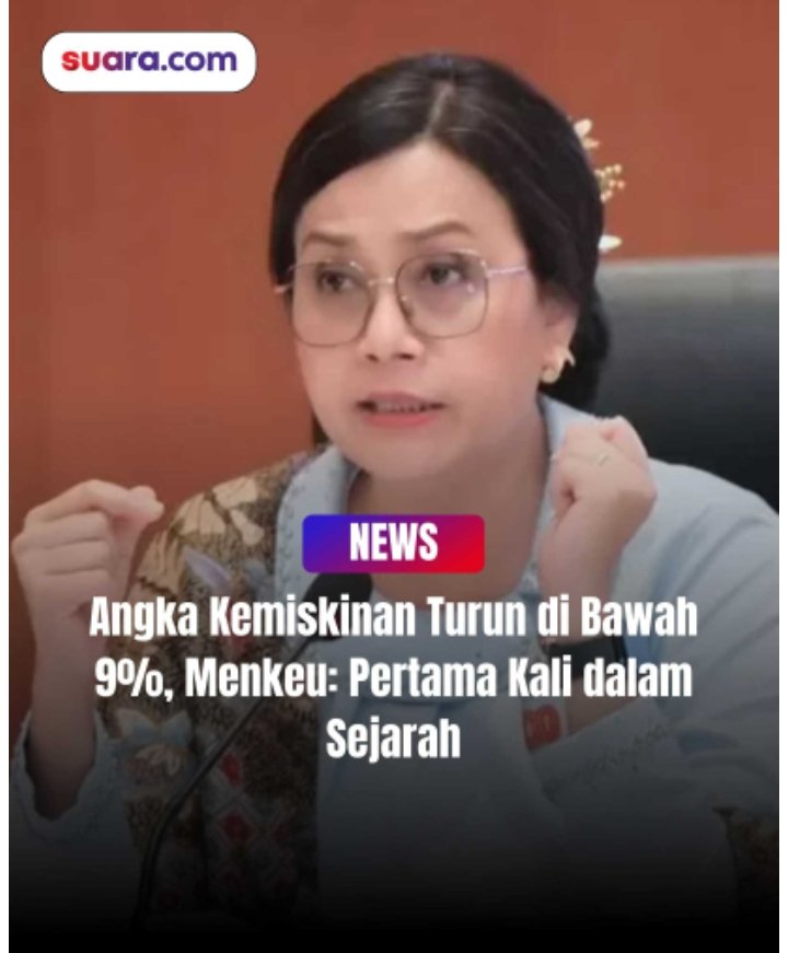 Dengan acuan standart baru <a href="/bps_statistics/">Badan Pusat Statistik</a>  angka itu terlalu kecil Bu menteri. Standart BPS, Masyarakat berpenghasilan 3jt/bln adalah kategori kaya. Seharusnya turun minimal 20% lho Bu Menteri.