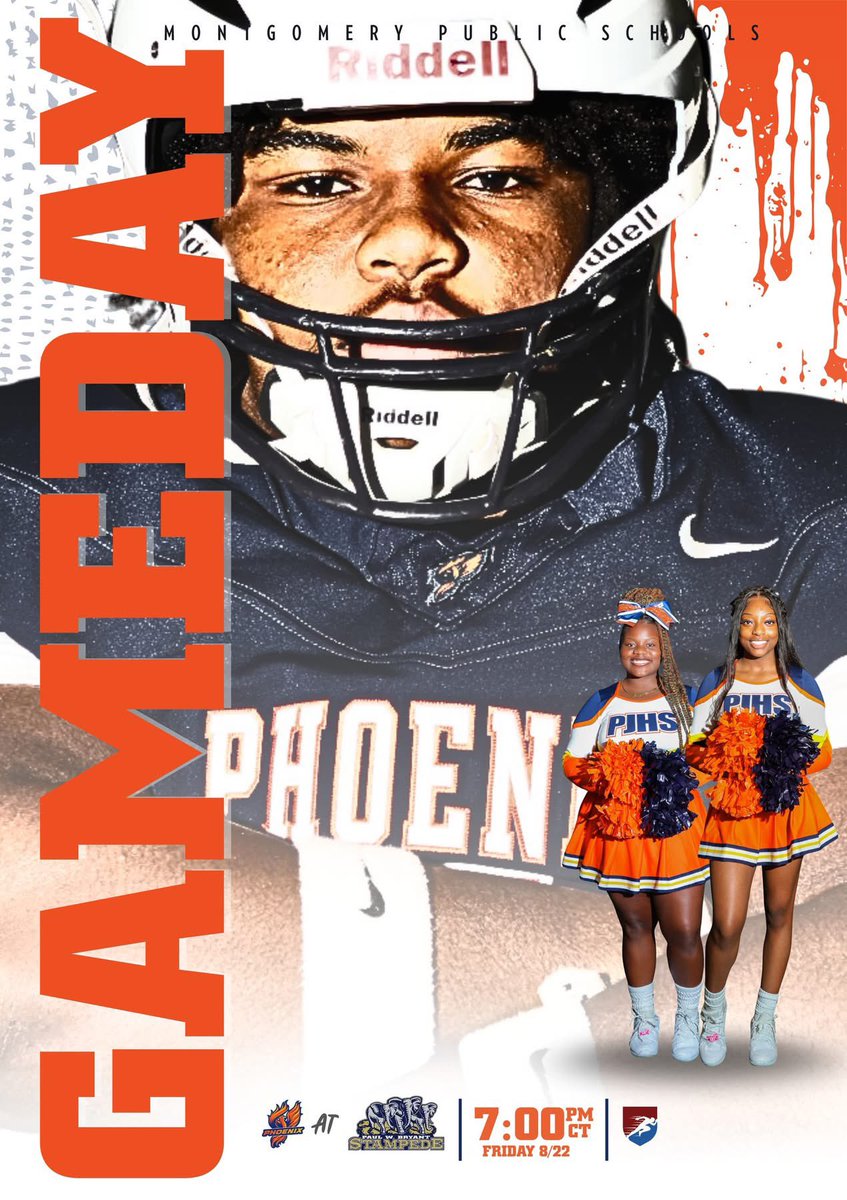 ITS GAMEDAY!!!

📍- Paul Bryant High School
⏰- 7:00 PM
🎟️- gofan.co/event/3048751?…

#THEPJWAY🐦‍🔥 #PercyStrong💪🏾