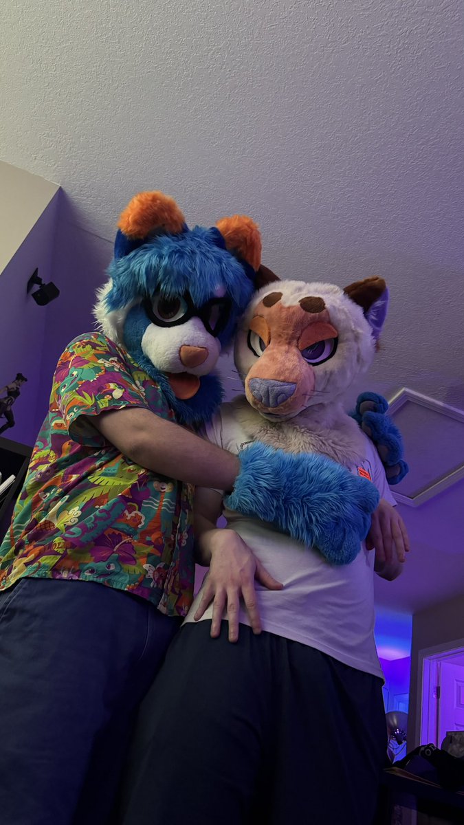 Say hai to my wife <a href="/DumbFuckinCat/">Squibs</a> this #FursuitFriday :3