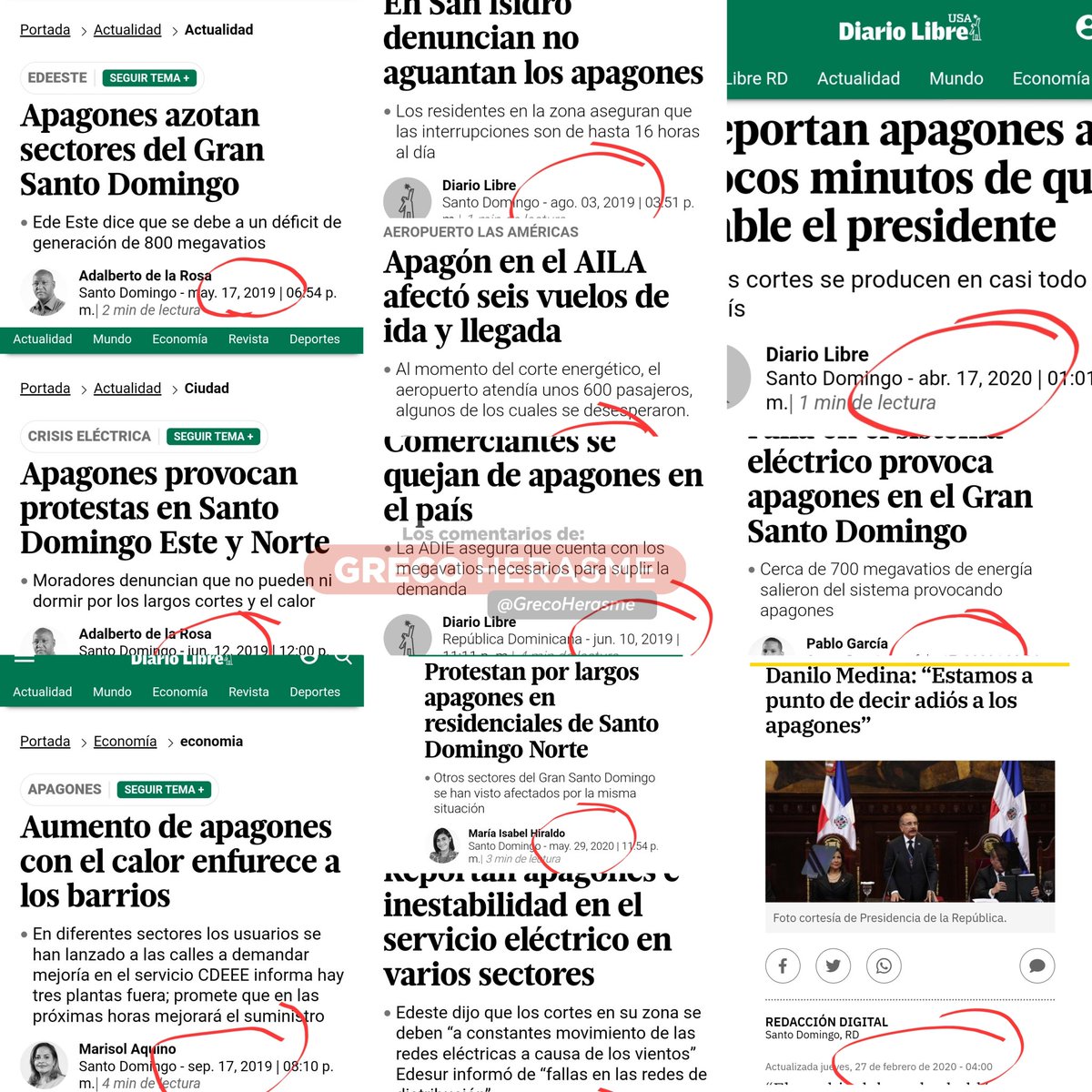 Tomasalberto0's tweet photo. Muchos quieren vender la idea de que los apagones fueron solucionados por los gobiernos de Leonel Fernández y Danilo Medina, pero la realidad es otra. Ese fue un problema heredado que afectó a toda la República Dominicana. https://t.co/1TiR5ZAwjT