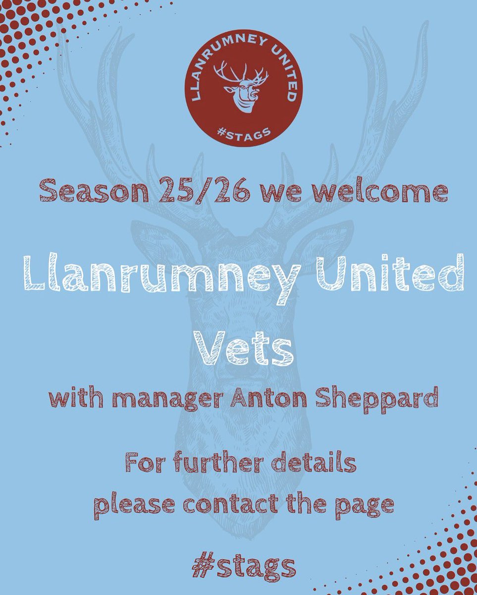 🚨 New Team Announcement! 🚨

This season we’re excited to introduce our brand-new Vets Squad, with Manager Anton Sheppard! 🦌💪

If you’re interested in joining or just want to find out more about the team, drop us a message – we’d love to hear from you!

#stags #stagsfamily