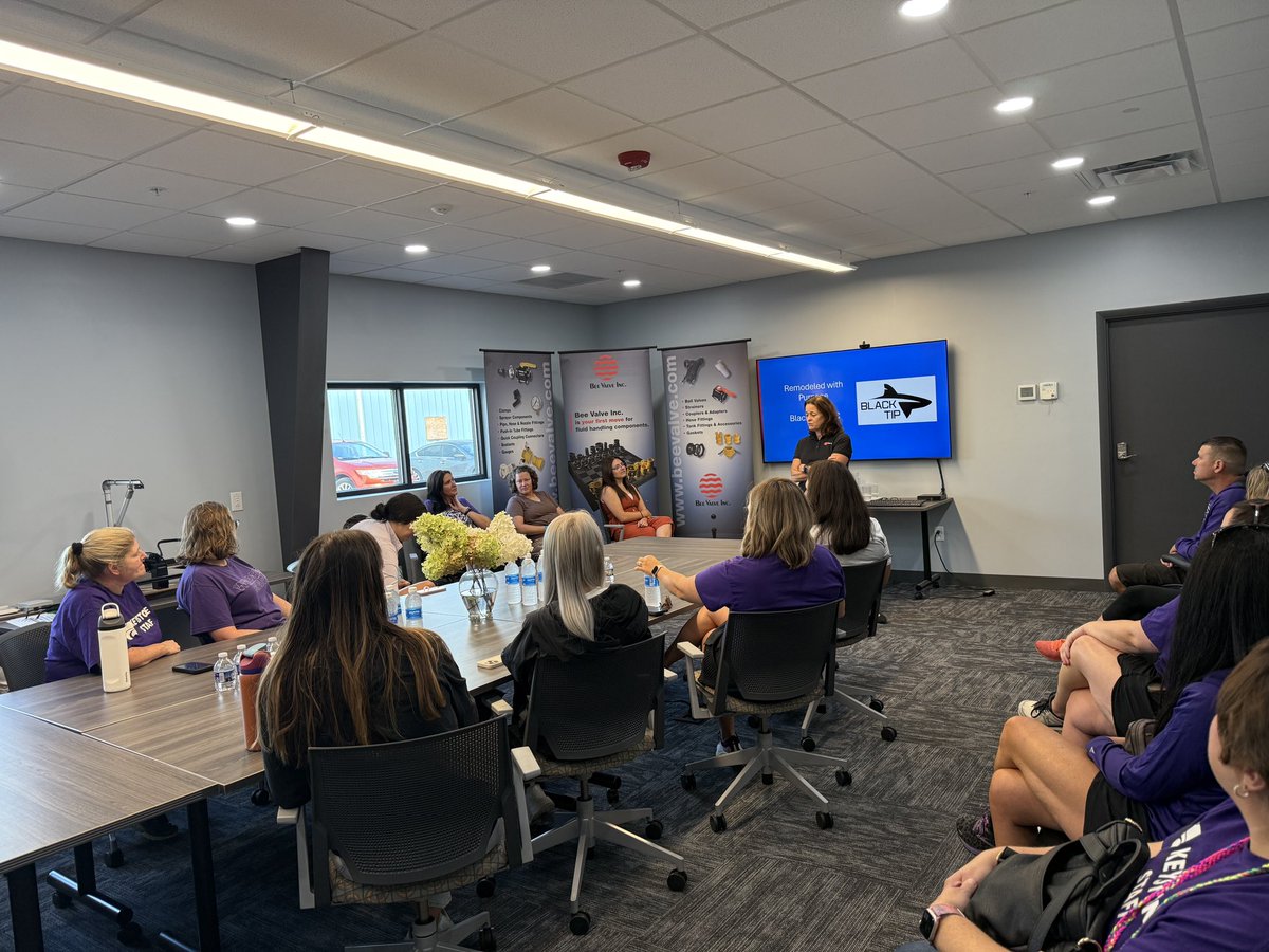 taylorrbrouse's tweet photo. First day back with our KLSD staff on our PD externship! First stop at BlackTip LLC in Elyria! @KeystoneSchools https://t.co/VWuzl3nDXs