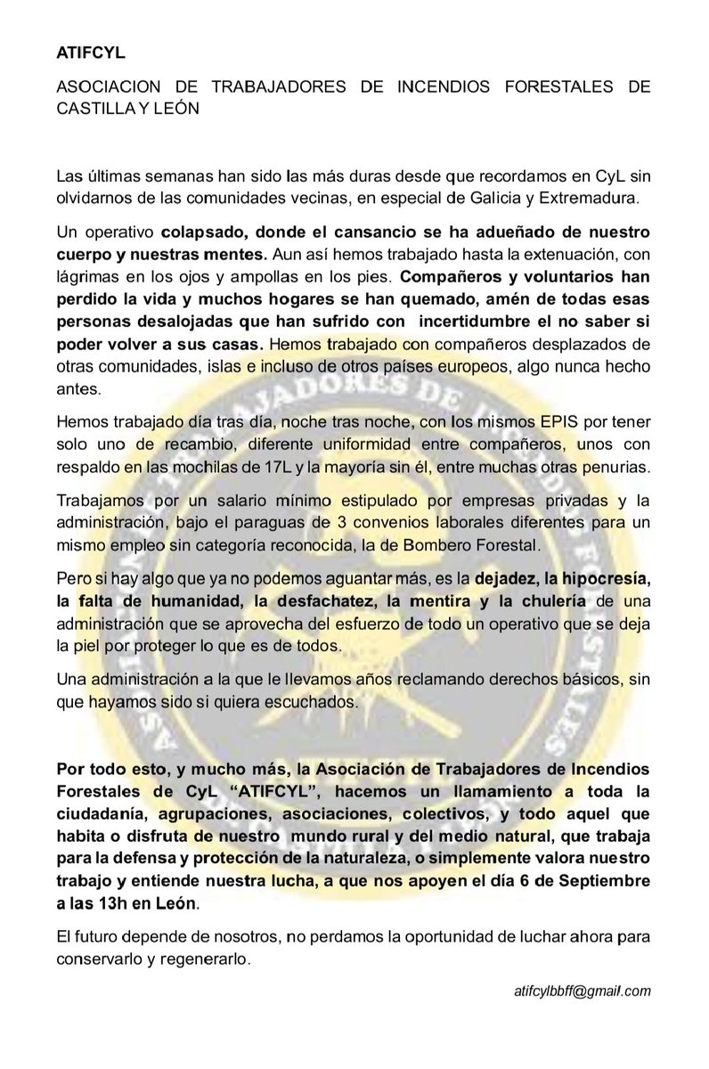 MANIFESTACIÓN 6 DE SEPTIEMBRE EN LEÓN