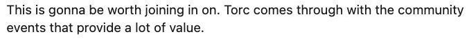 torcdotdev's tweet image. Our community isn’t just code—it’s people who show up for each other. 💻💜

Grateful for comments like this that remind us why we do it. #TorcCommunity