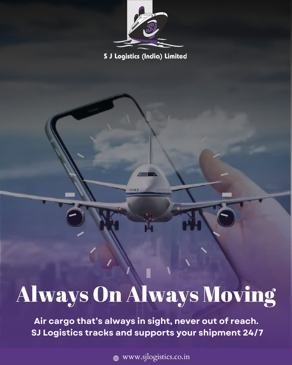 sja_group's tweet image. Your cargo never sleeps — neither do we.
Round-the-clock tracking and smart logistics for smooth air freight delivery, anytime, anywhere.

📍 sjlogistics.co.in | ✉️ info@sjl.co.in

#AirFreightExperts #SJLogistics #AlwaysOnLogistics #GlobalCargoSolutions #24x7Support